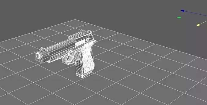 Game-Ready Sig Sauer P226 MK25 Handgun Model  Free 3D model