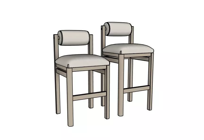 Thayer Bar Counter Stool by Maiden Home 3D model_0