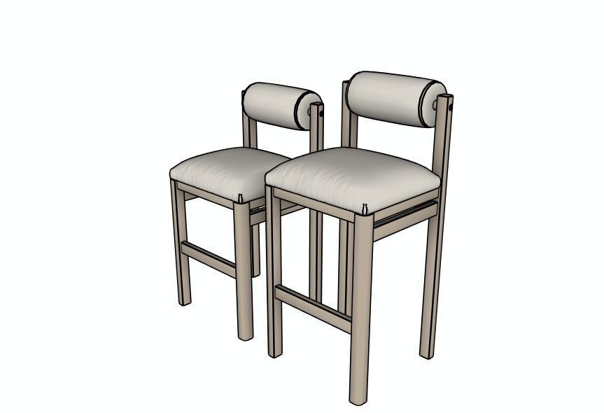 Thayer Bar Counter Stool by Maiden Home 3D model_1
