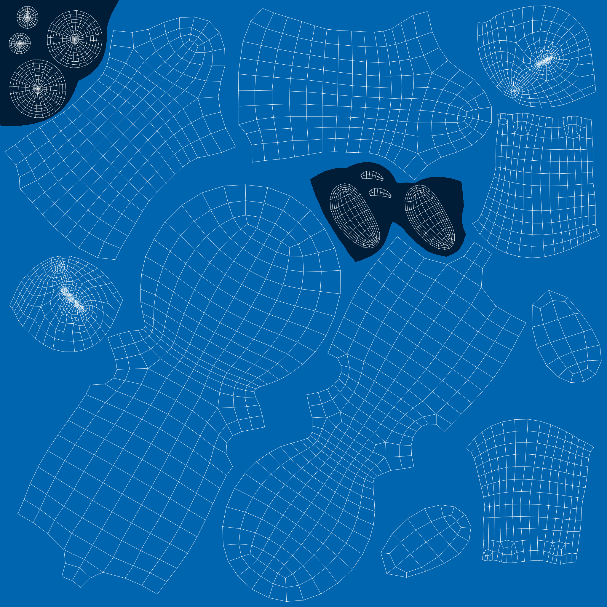 Low Poly Blue Guy Character Low-poly 3D model_10