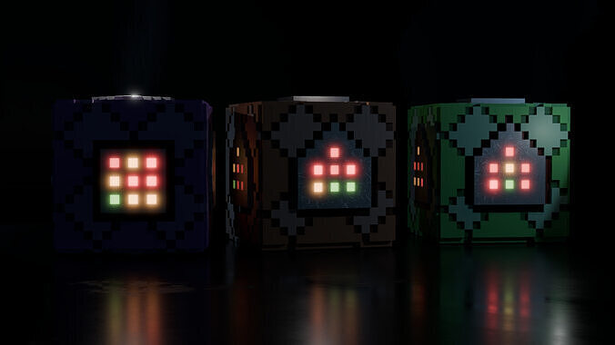 Command Block 3D Free 3D print model