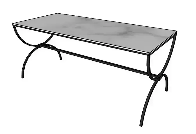 Vintage Coffee Curule Table by Jonathon Charles