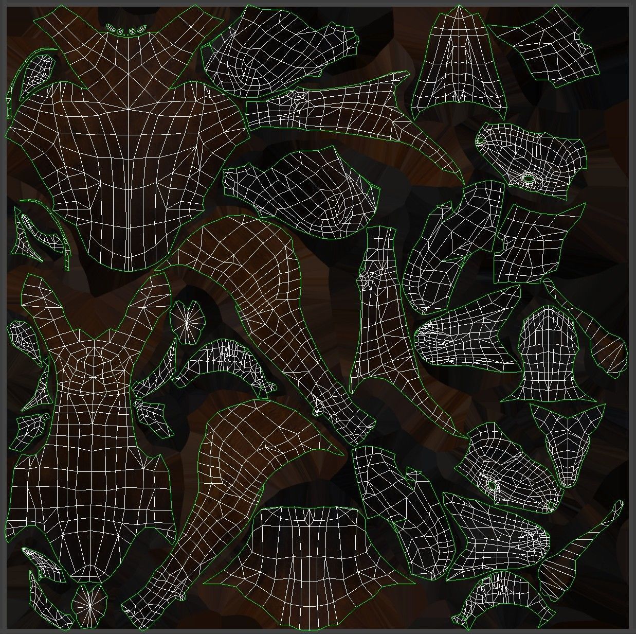 Dobermann Dog Wooden Statue Low-poly 3D model_21