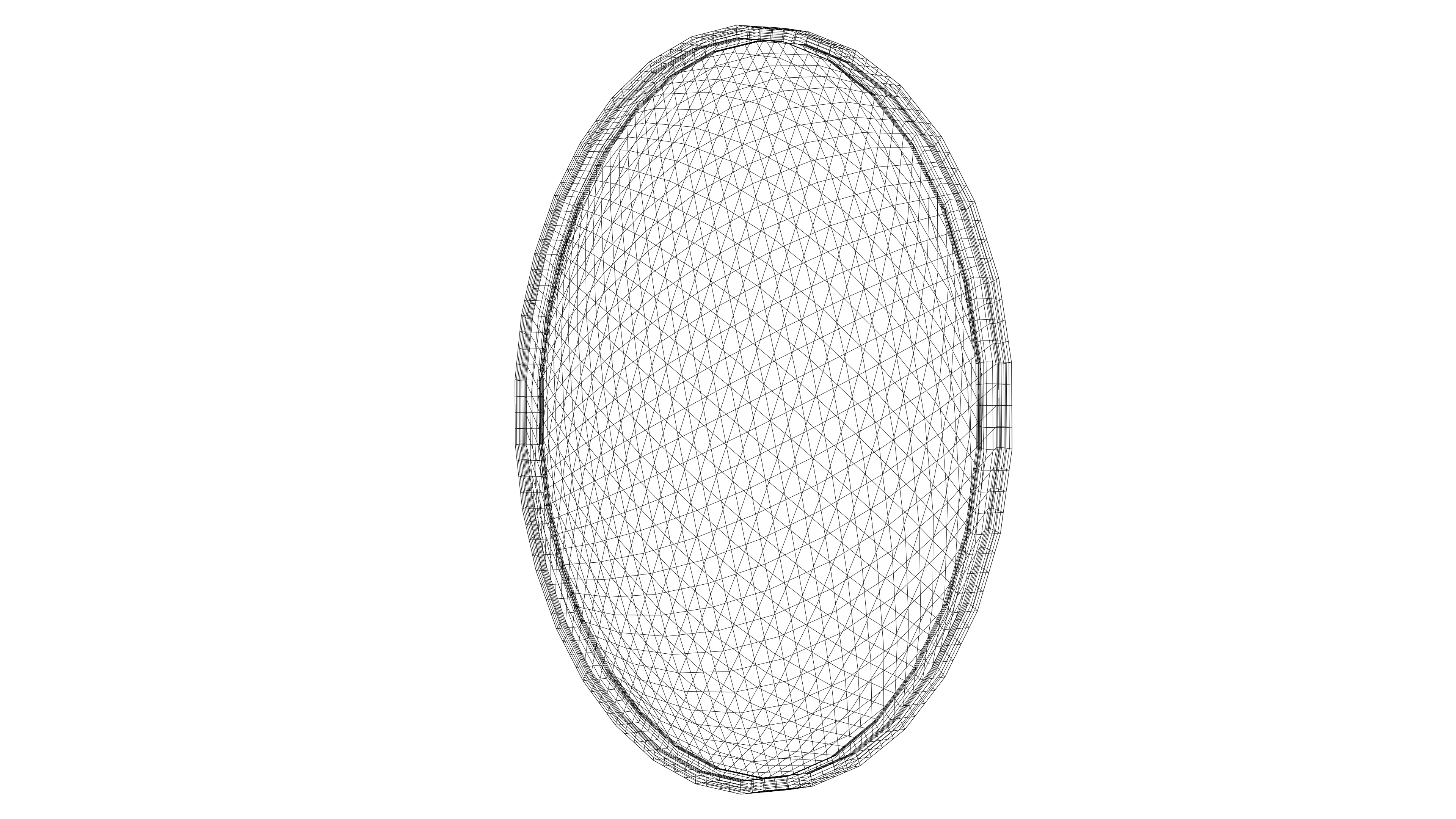 High Detailed Indonesian 25 Cent Coin 1952 Antique Currency 3D model_7