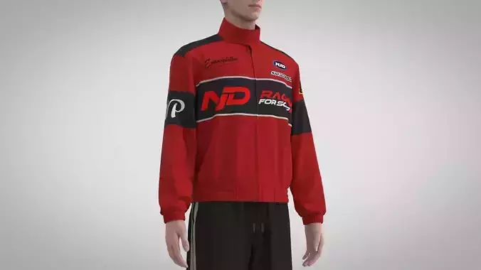 Style3D Casual Racing Jacket