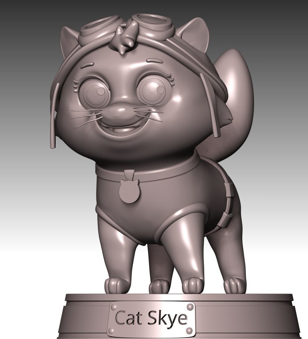 Cat Skye - Paw Patrol 3D print model_3