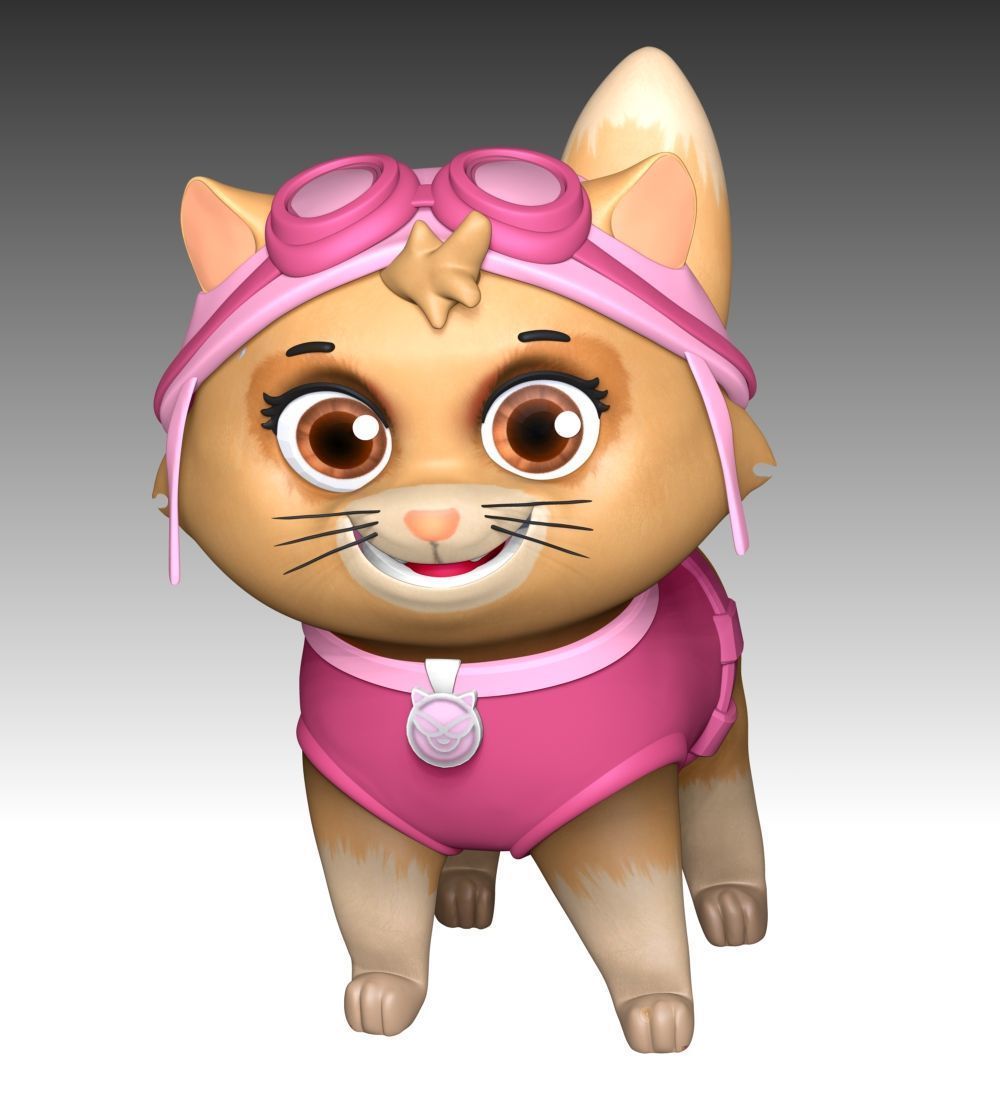 Cat Skye - Paw Patrol 3D print model_8