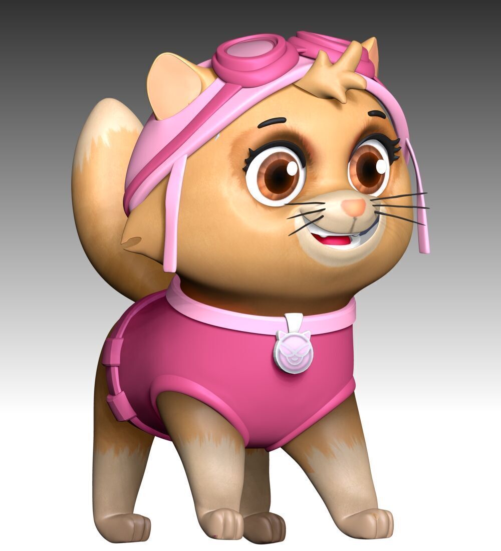 Cat Skye - Paw Patrol 3D print model_5