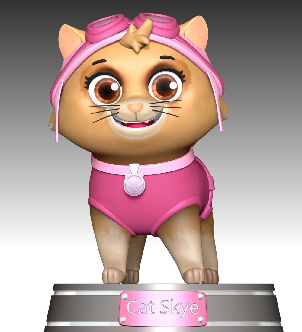 Cat Skye - Paw Patrol 3D print model_1