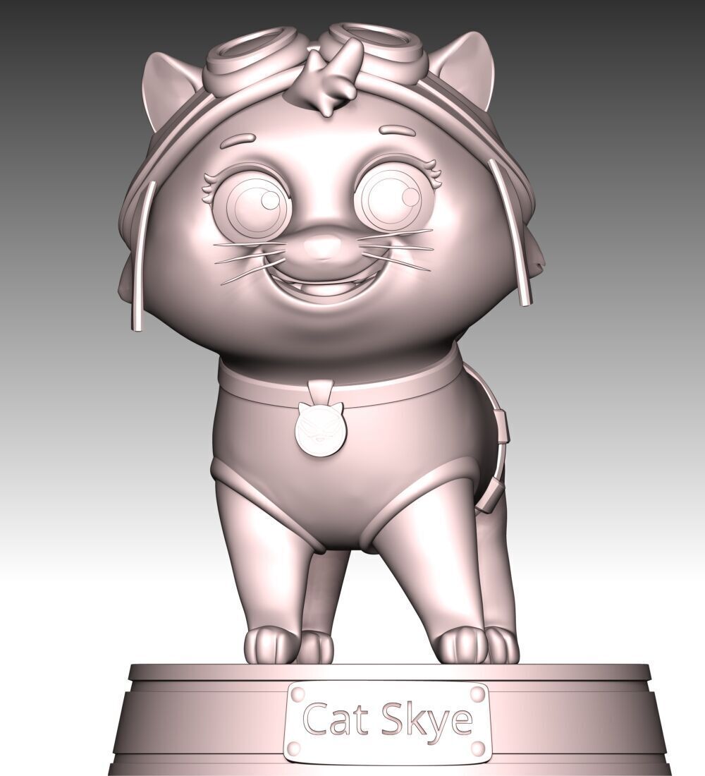 Cat Skye - Paw Patrol 3D print model_10