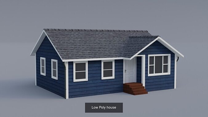 20 Low-poly Houses Collection 3D Model Pack 4