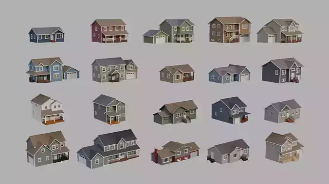 Low Poly House Collection 3 