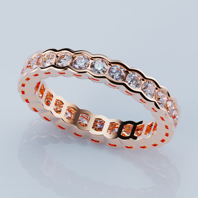 Ring Wavy 18 3D print model_1