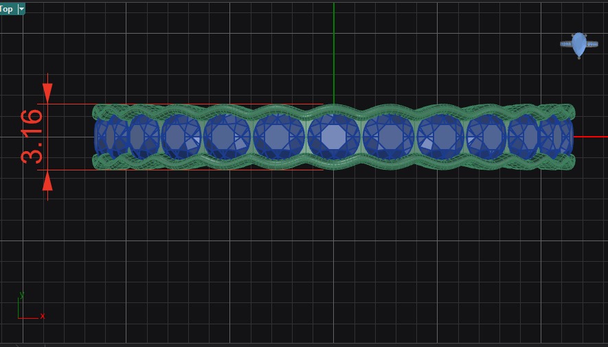 Ring Wavy 18 3D print model_4
