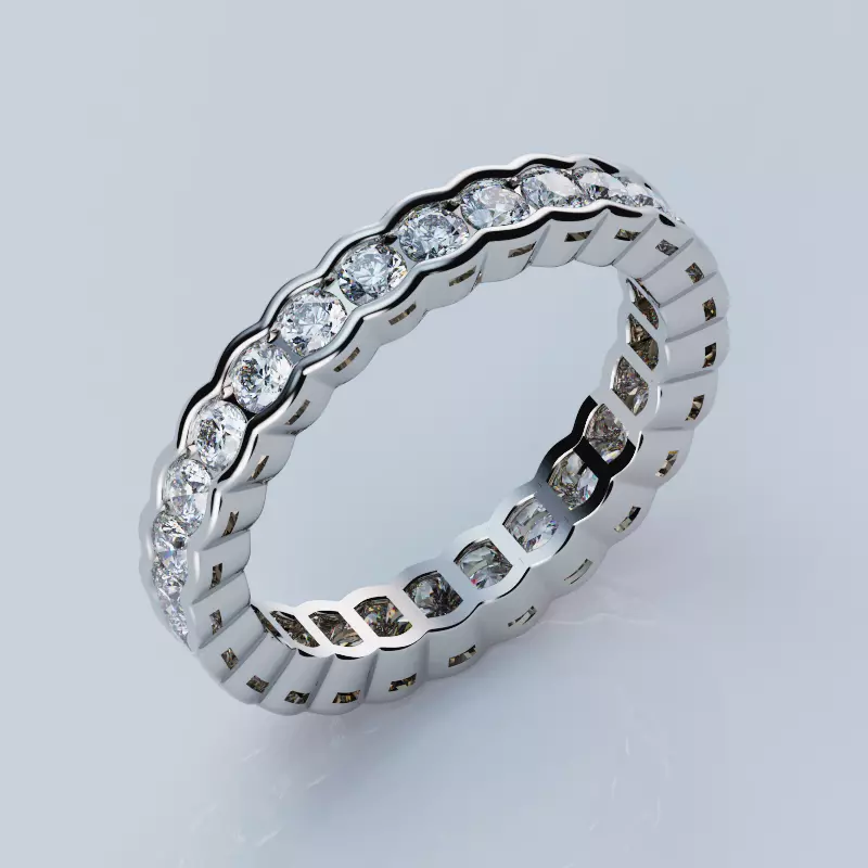 Ring Wavy 18 3D print model_0
