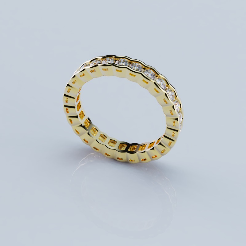 Ring Wavy 18 3D print model_2