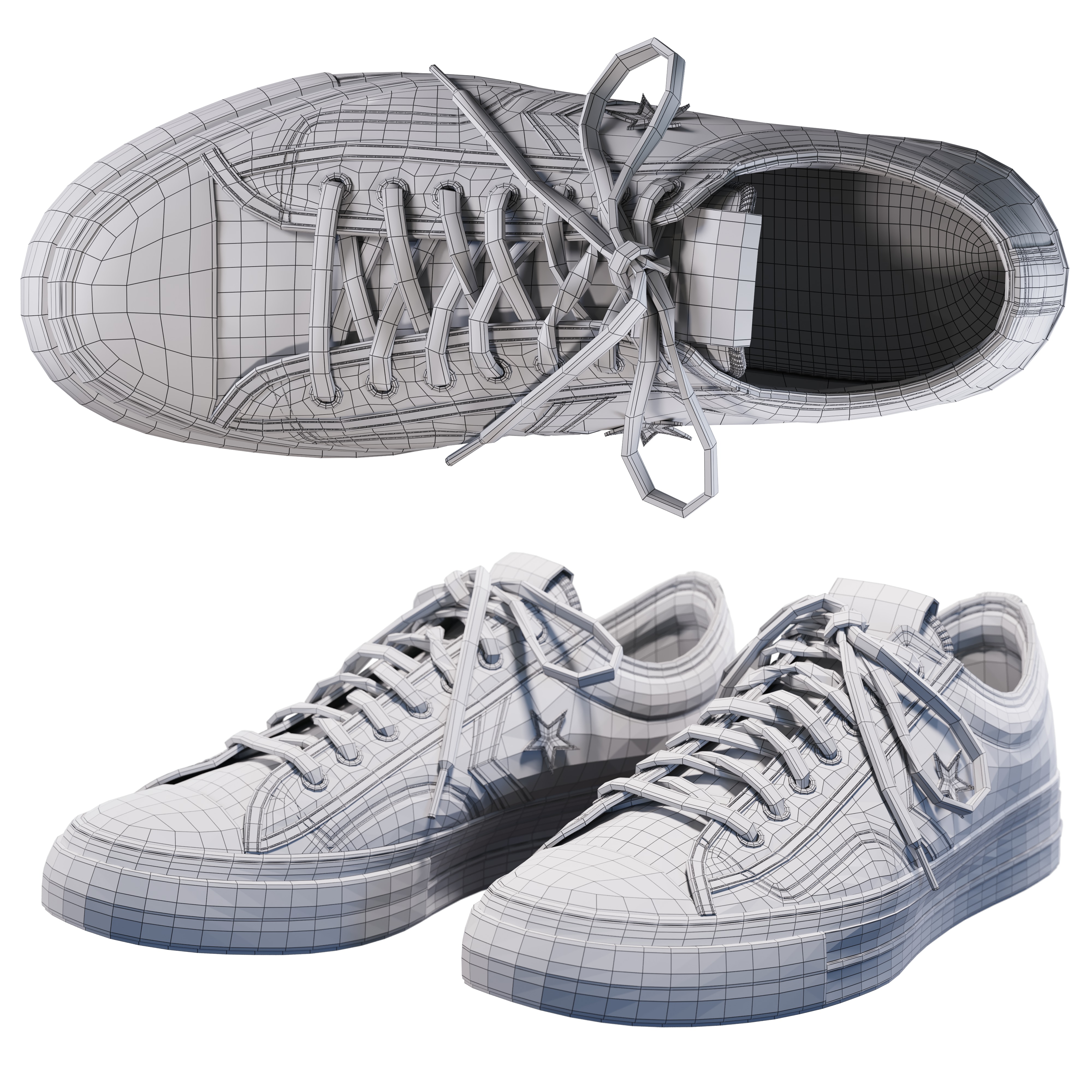 Converse Star Player 3D model_8