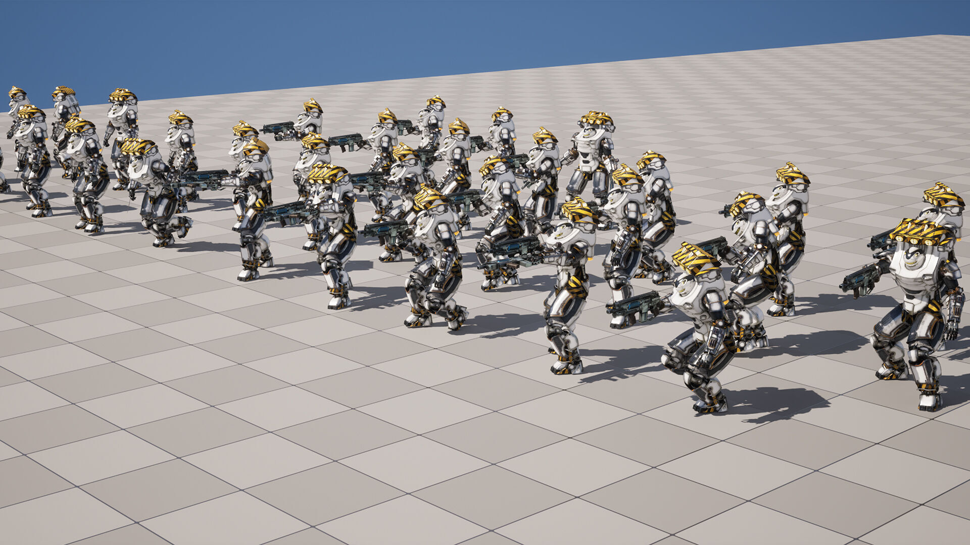 Robot Sci-fi Low-poly 3D model_18