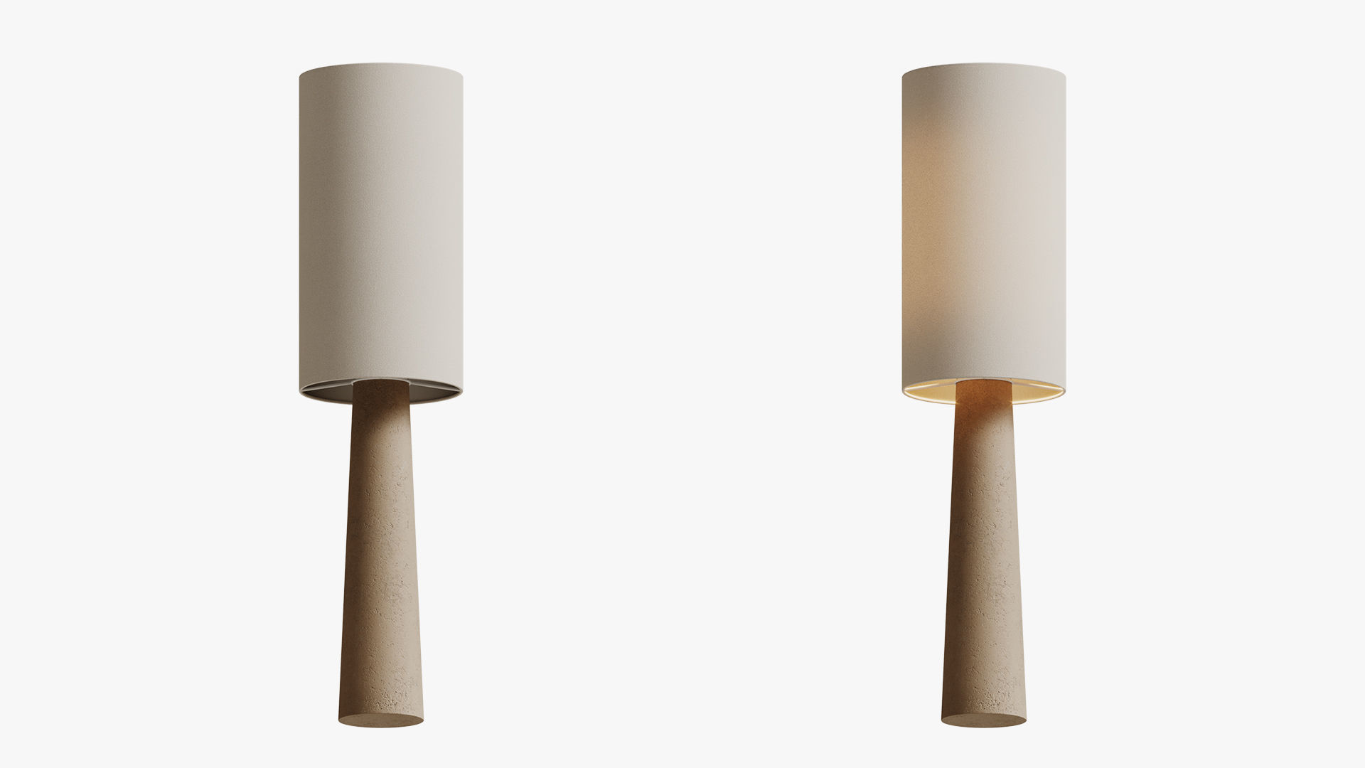 Floor lamp Aria 3D model_2