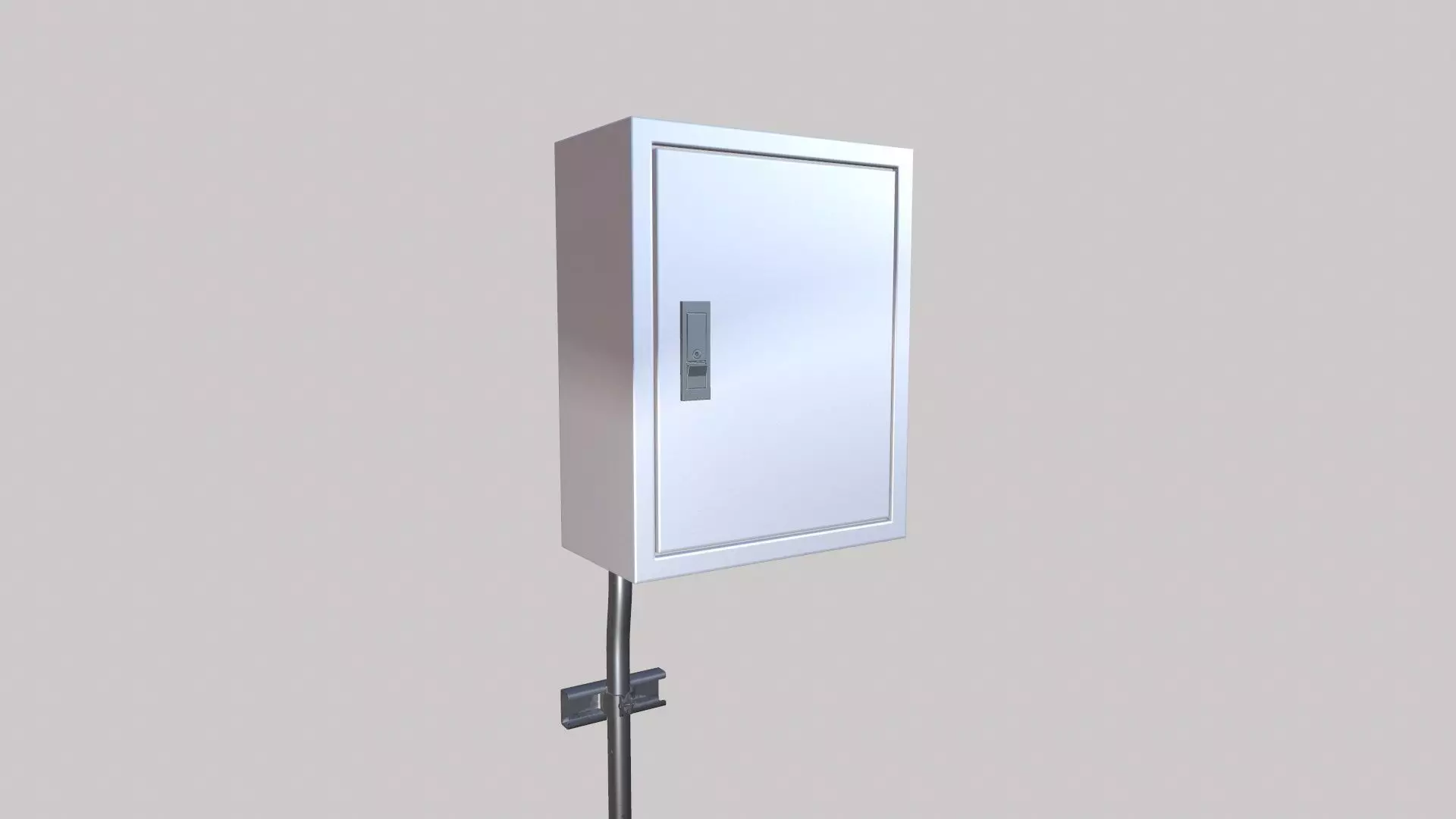 Electric Box Low-poly 3D model_0
