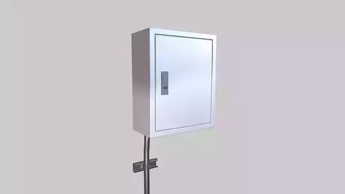 Electric Box Low-poly 3D model