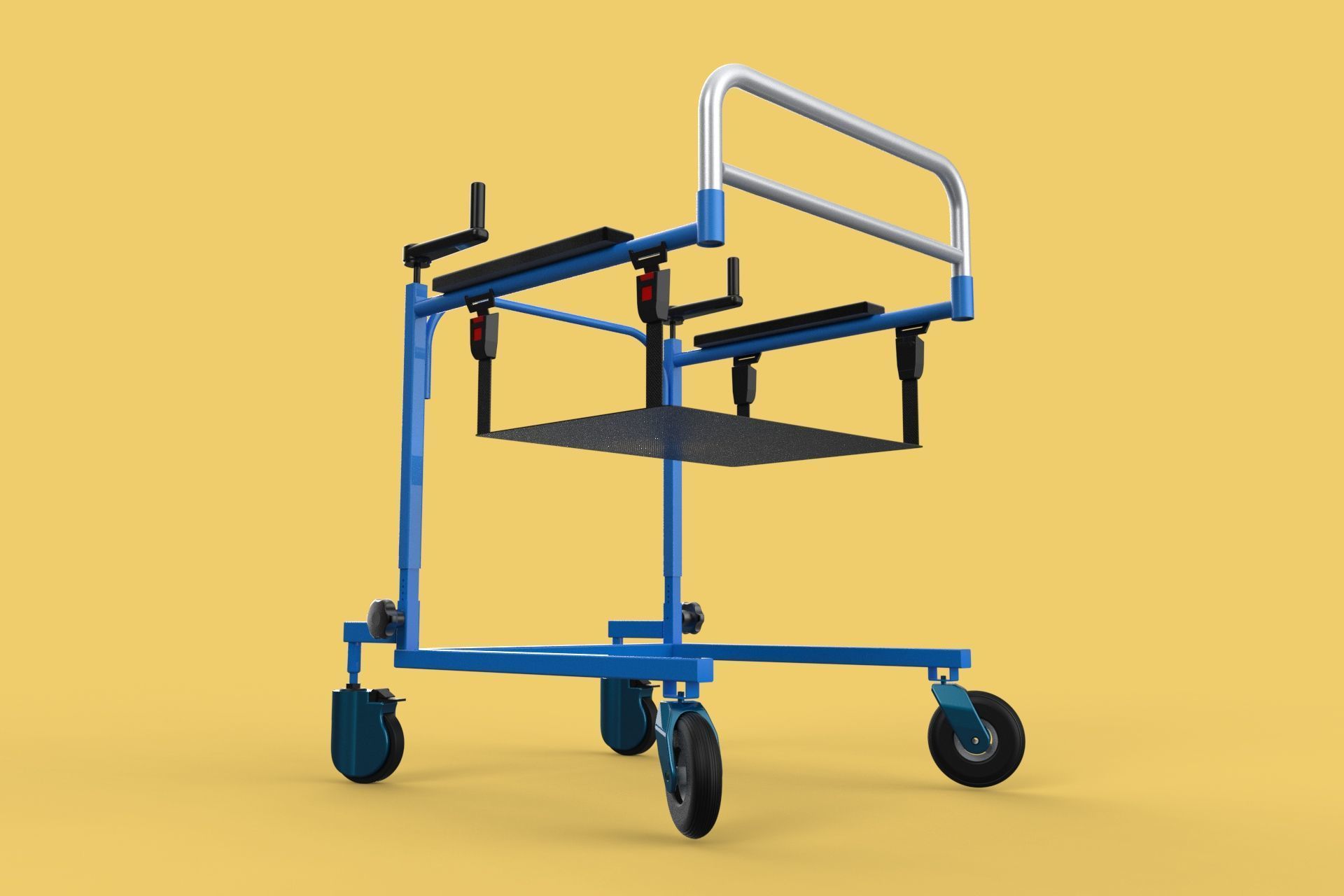 PEDIATRIC GAIT TRAINERS WALKER WALKING AIDS SEAT STAND ROLLATOR 3D model_29