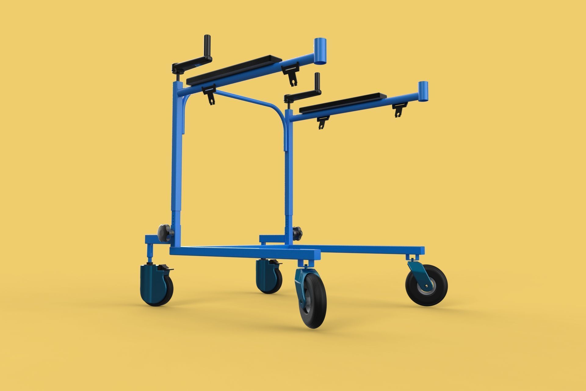 PEDIATRIC GAIT TRAINERS WALKER WALKING AIDS SEAT STAND ROLLATOR 3D model_15