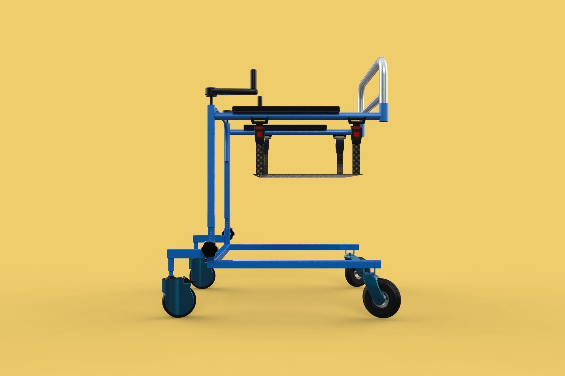 PEDIATRIC GAIT TRAINERS WALKER WALKING AIDS SEAT STAND ROLLATOR 3D model_18