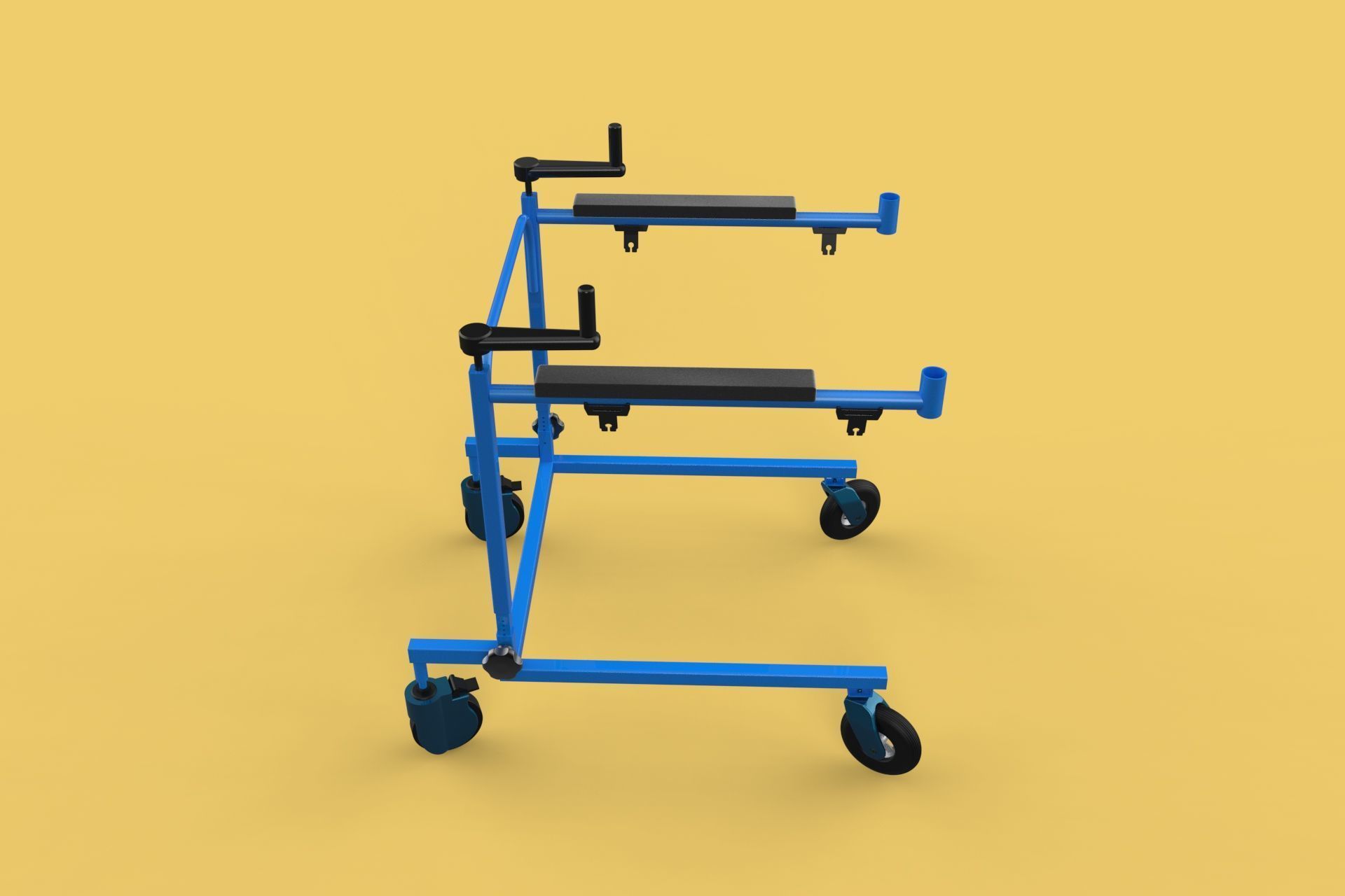 PEDIATRIC GAIT TRAINERS WALKER WALKING AIDS SEAT STAND ROLLATOR 3D model_6