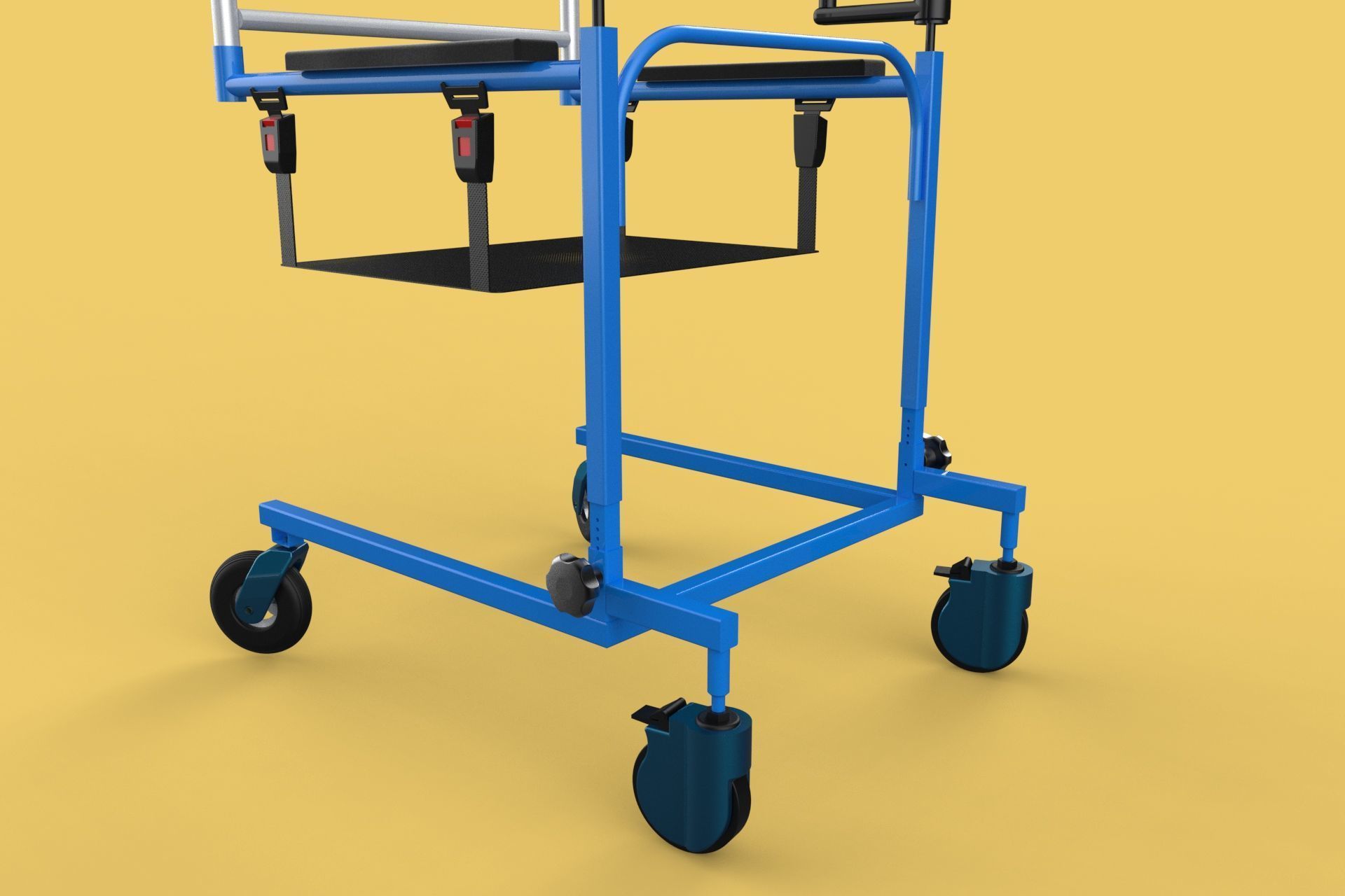 PEDIATRIC GAIT TRAINERS WALKER WALKING AIDS SEAT STAND ROLLATOR 3D model_34