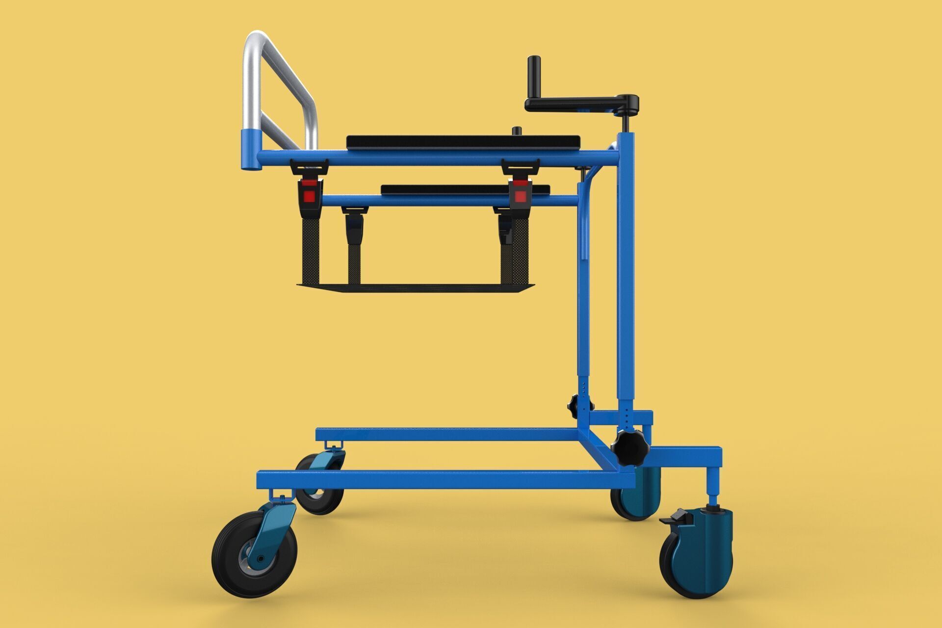 PEDIATRIC GAIT TRAINERS WALKER WALKING AIDS SEAT STAND ROLLATOR 3D model_16