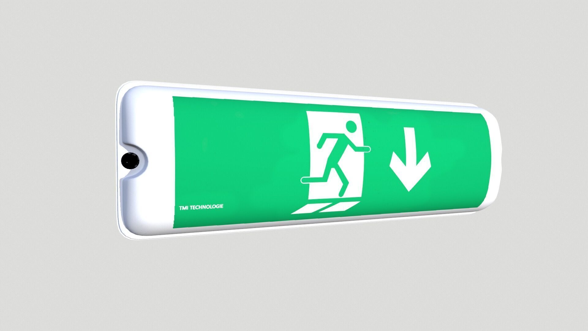 Emergency Escape Light Low-poly 3D model_2