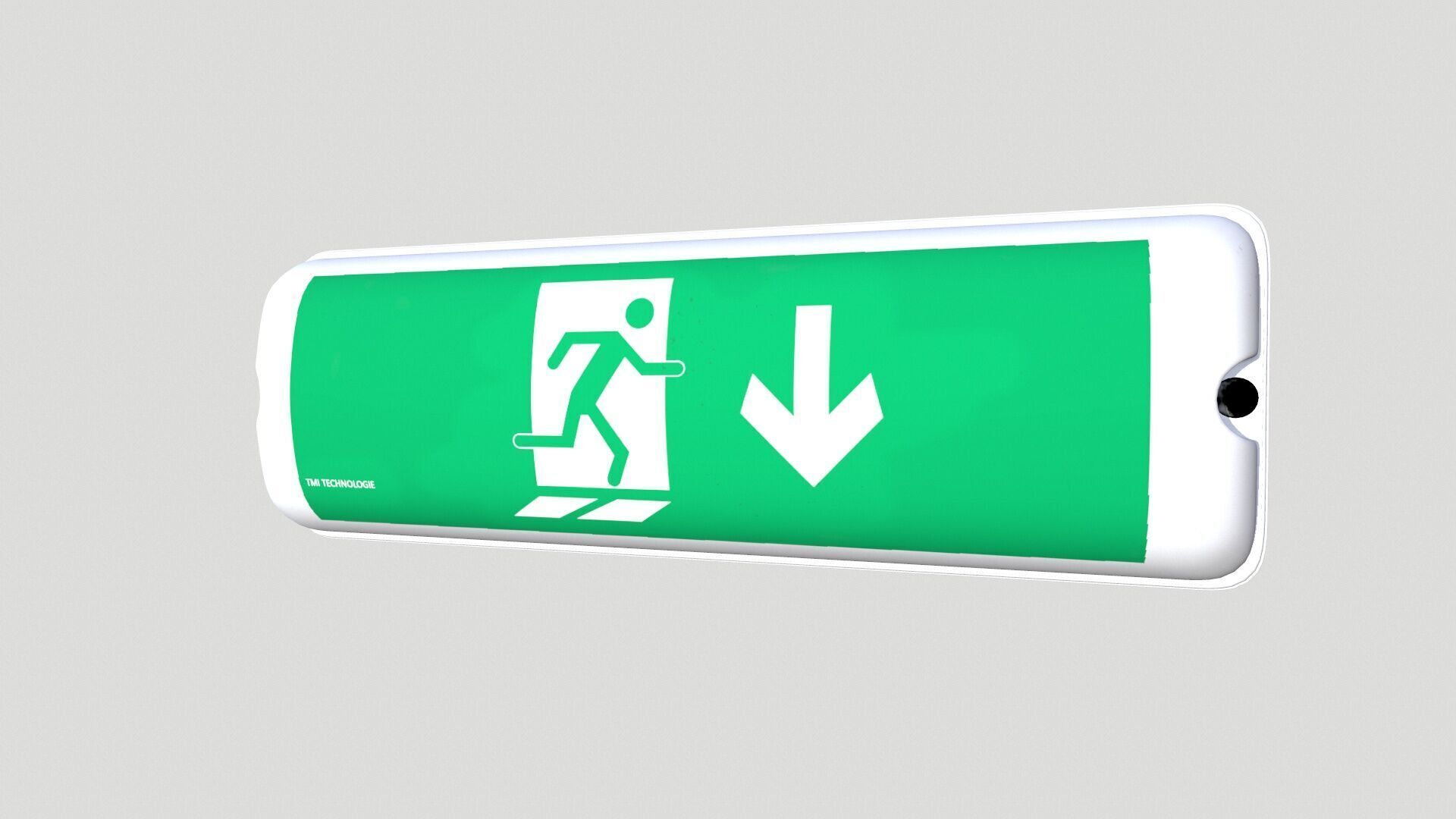 Emergency Escape Light Low-poly 3D model_3