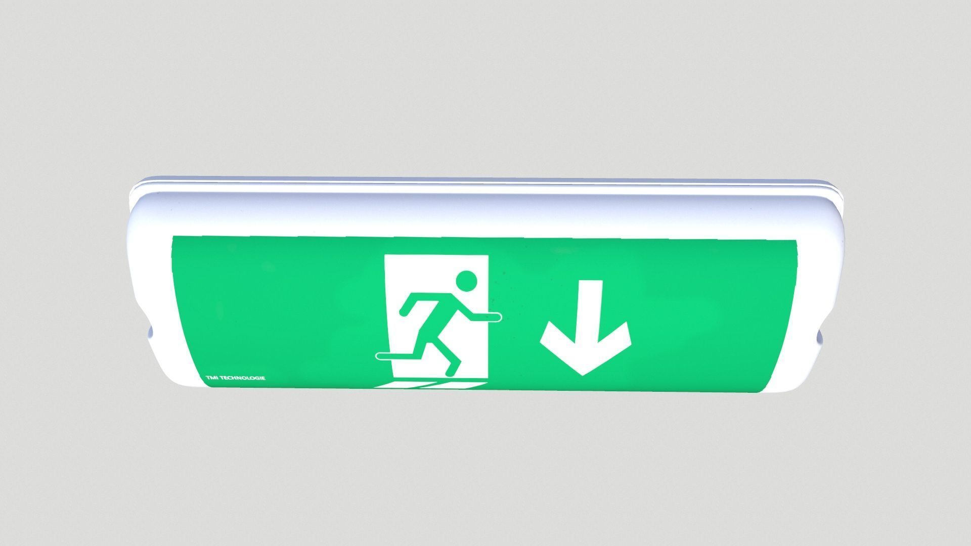 Emergency Escape Light Low-poly 3D model_4