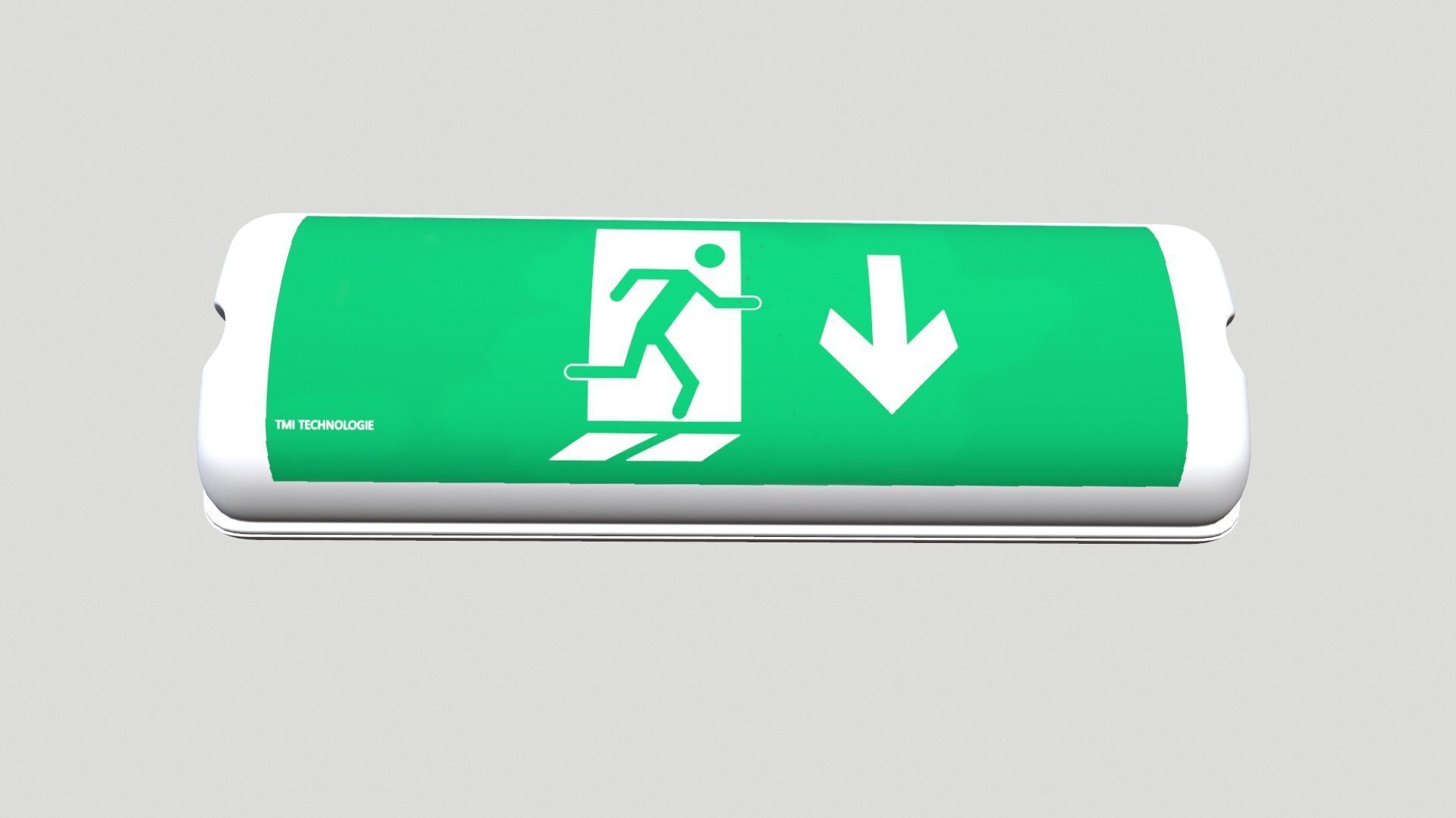 Emergency Escape Light Low-poly 3D model_5