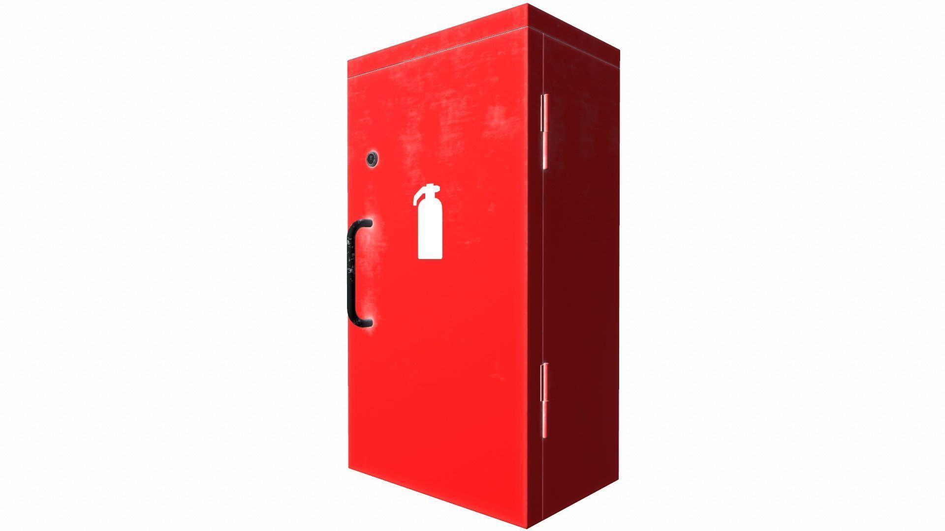 Fire Extinguisher BOX Low-poly 3D model_3