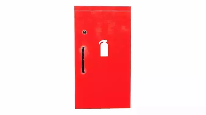 Fire Extinguisher BOX Low-poly 3D model