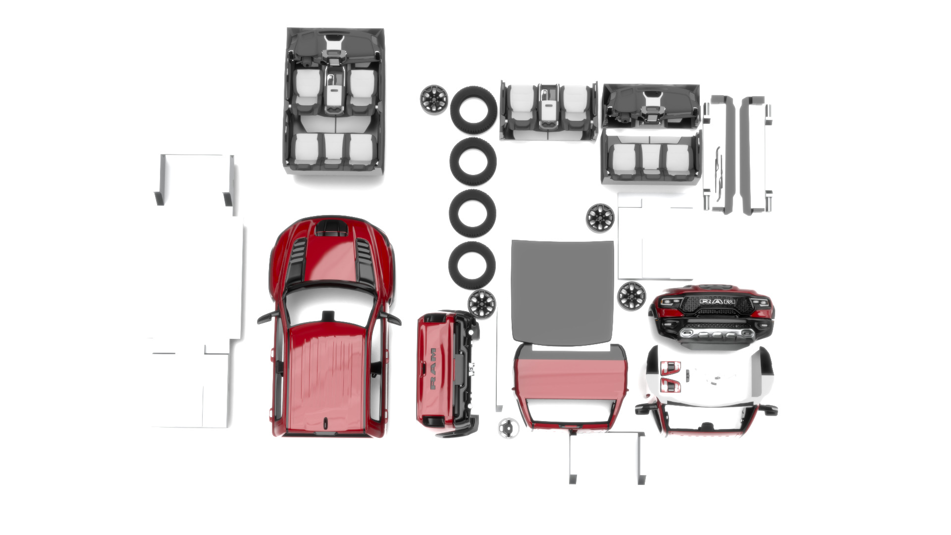 Dodge ram trx 1500 2021 3D print model_11