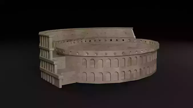 Low Poly Colosseum - Italy