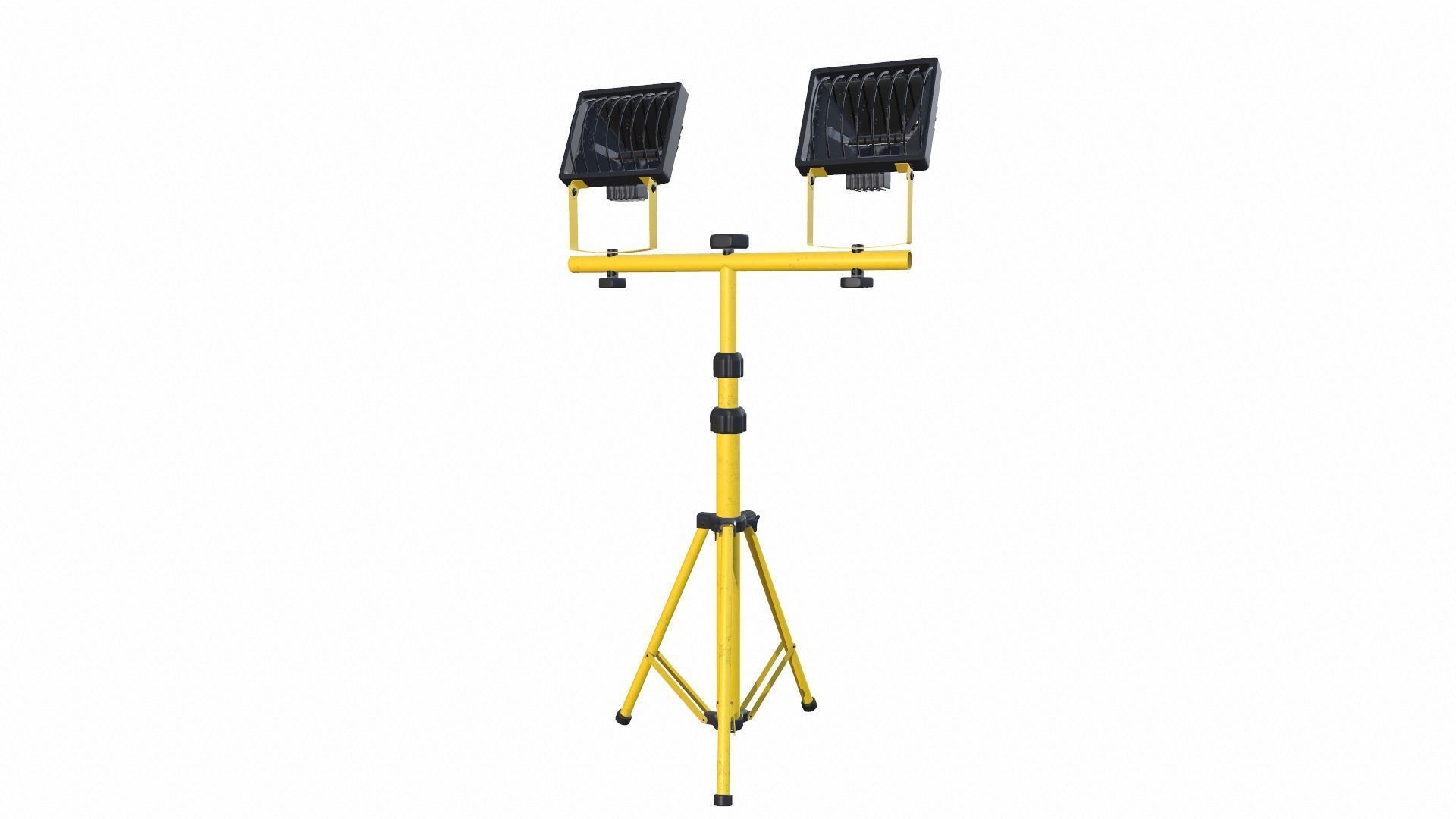 Halogen Projectors Low-poly 3D model_2