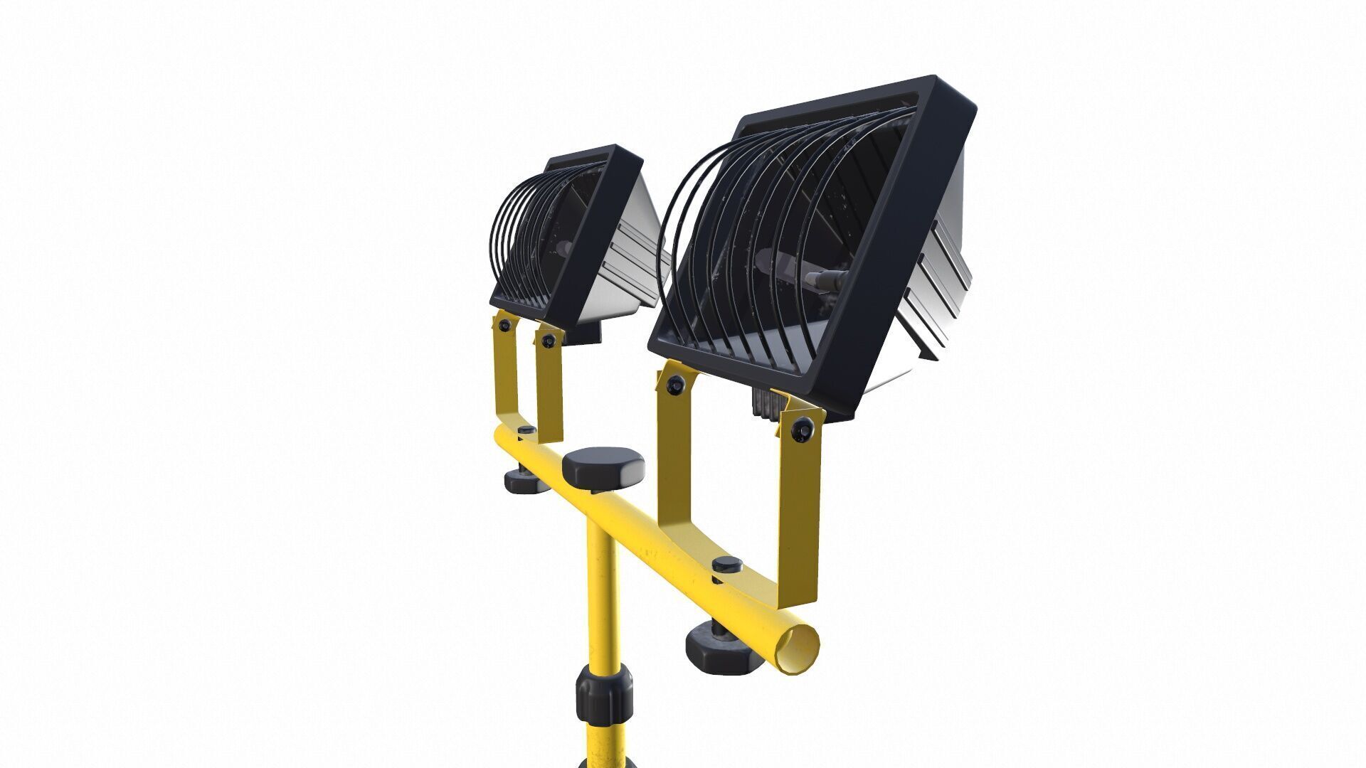 Halogen Projectors Low-poly 3D model_7