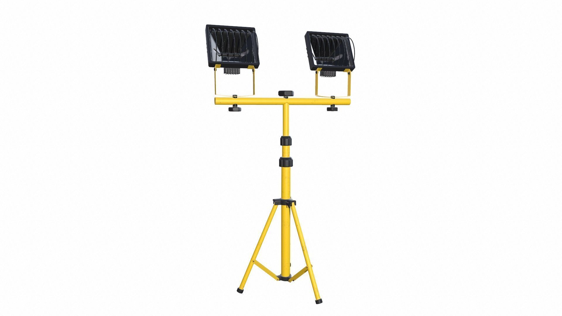 Halogen Projectors Low-poly 3D model_3