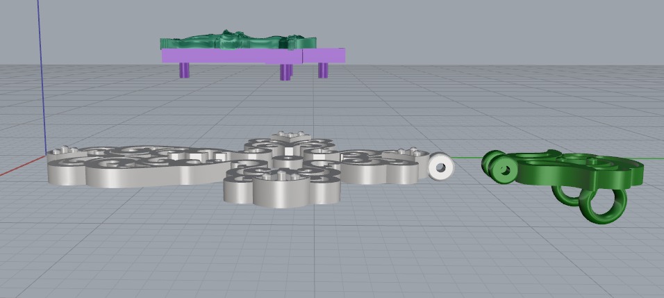 Pendant Cross N012736 3D print model_3