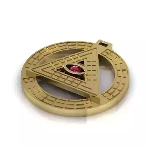 Pendant Triangle with an eye N012735