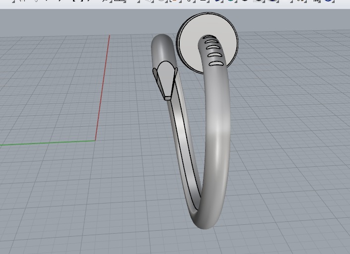 Ring nail N012714 3D print model_5