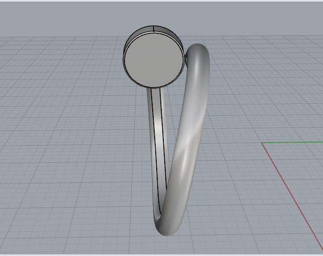 Ring nail N012714 3D print model_2