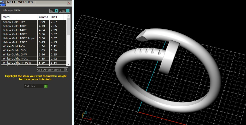 Ring nail N012714 3D print model_7