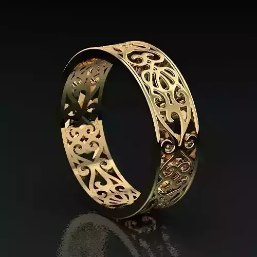 Ring with patterns N012709