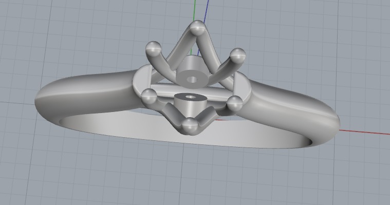 Soliter ring N012700 3D print model_4