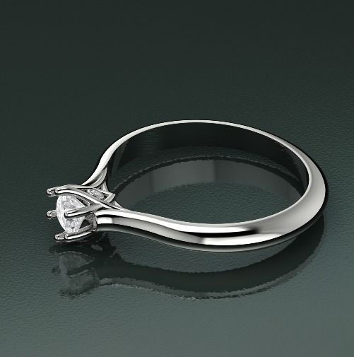 Soliter ring N012700 3D print model_1